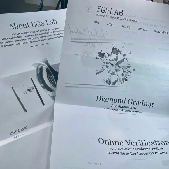 2.025CT Certifed Diamond Stud Earrings. 14k Plated white Gold on Silver 925 - Picture 2 of 4